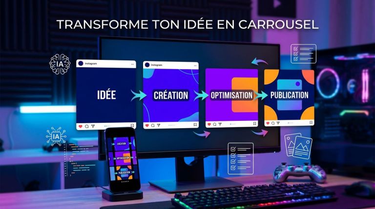 Carrousel Instagram : la méthode geek pour transformer une idée en post viral